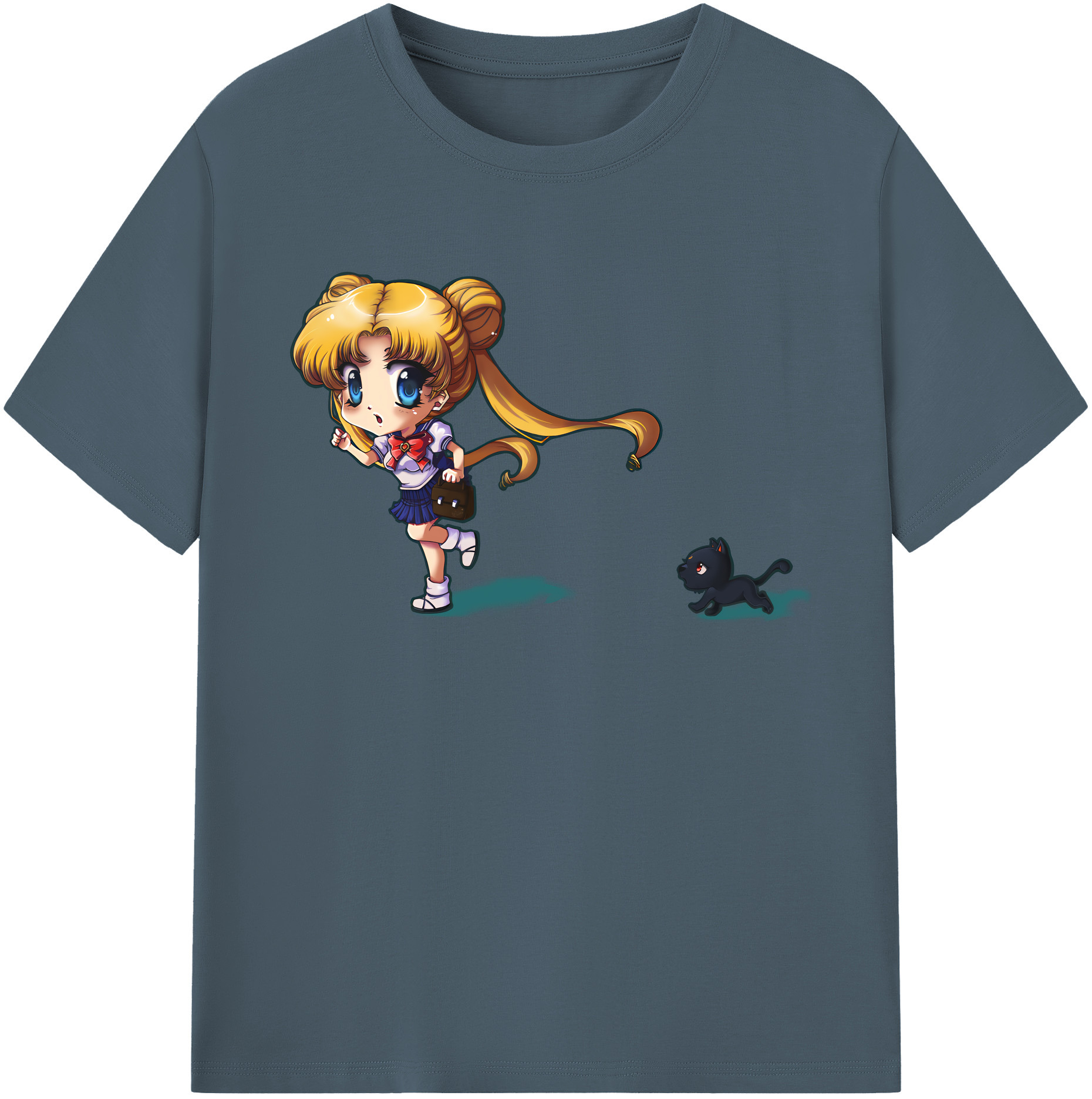 （画像用） 美少女戦士セーラームーン 愛野 美奈子 あいの みなこ Sailor Moon Aino Minako 綿100％半袖Tシャツ（フロントプリント）